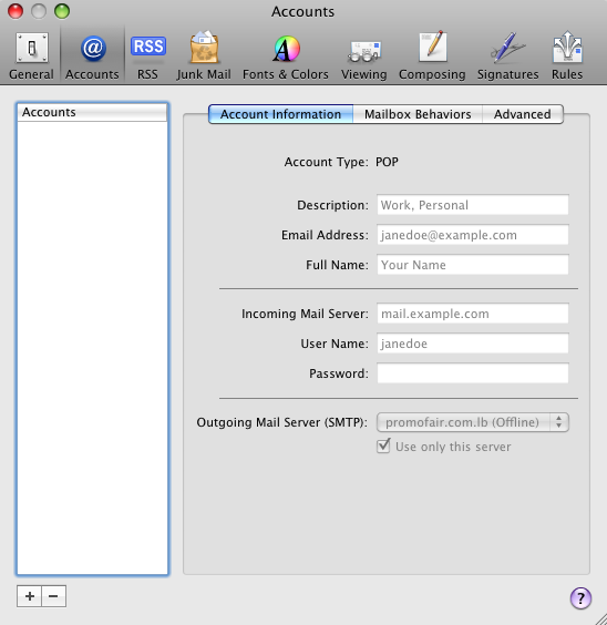 how to add mail account on mac